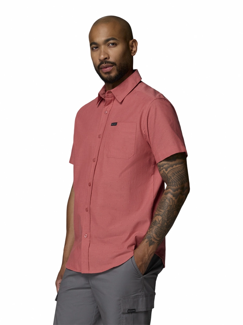 CAMISA HOMBRE RAPID RIVERS NOVELTY ROJO COLUMBIA - 2