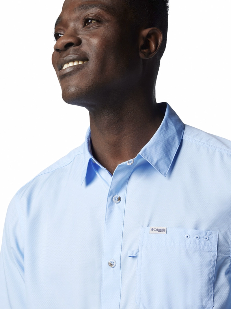 CAMISA HOMBRE SLACK TIDE CAMP CELESTE COLUMBIA - 2