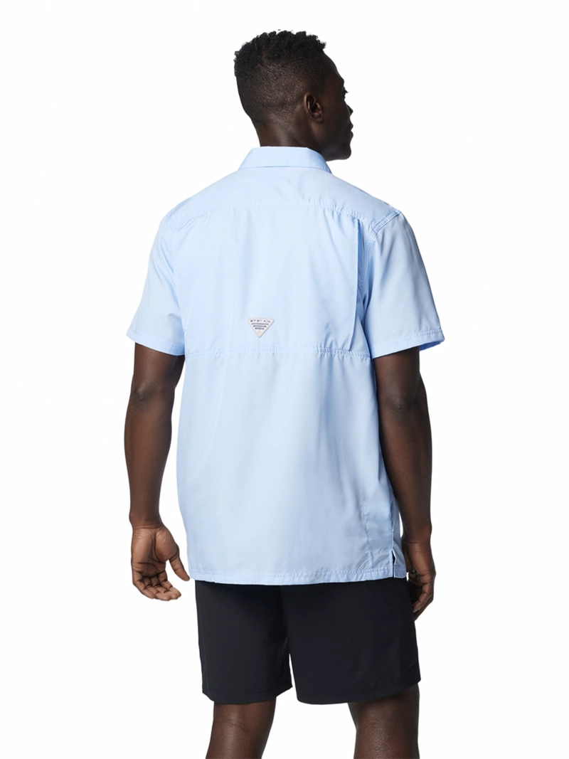 CAMISA HOMBRE SLACK TIDE CAMP CELESTE COLUMBIA - 6