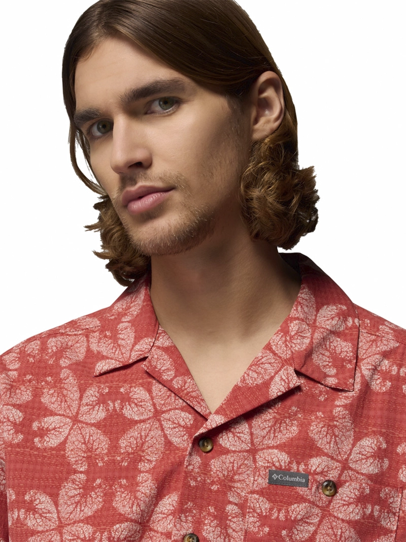 CAMISA HOMBRE UTILIZER PRINT SHIRT ROJO COLUMBIA - 4