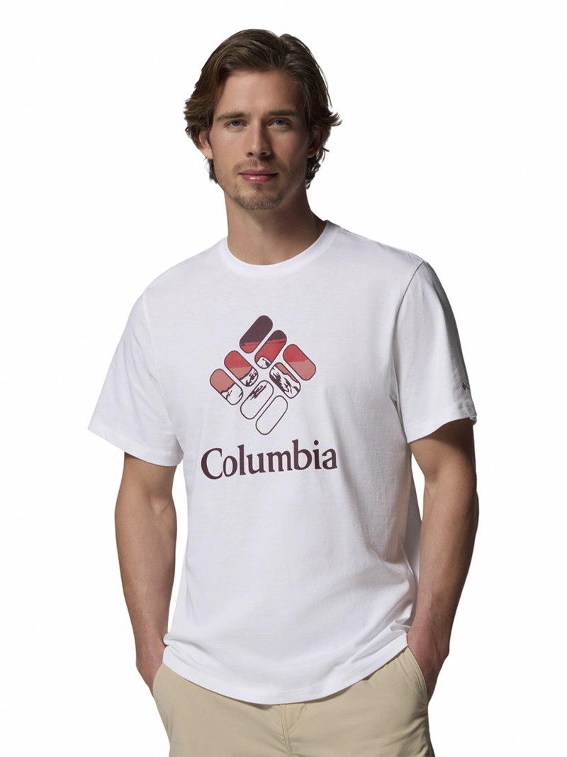 POLERA HOMBRE SEASONAL GRAPHIC T BLANCO COLUMBIA - 1