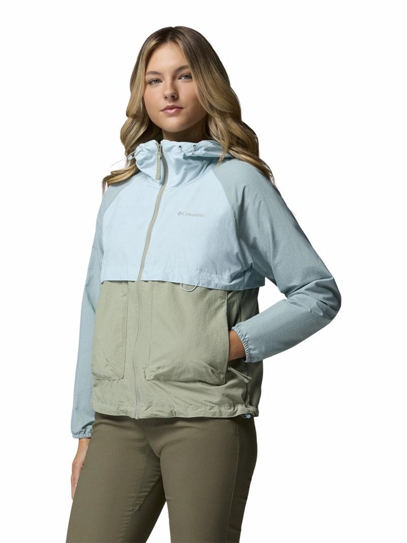 CORTAVIENTO MUJER SPIRE VALLEY WIND BEIGE COLUMBIA - 2