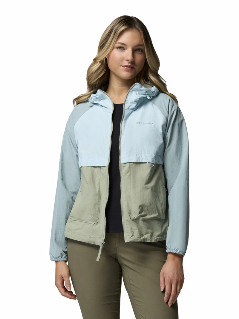 CORTAVIENTO MUJER SPIRE VALLEY WIND BEIGE COLUMBIA - 4