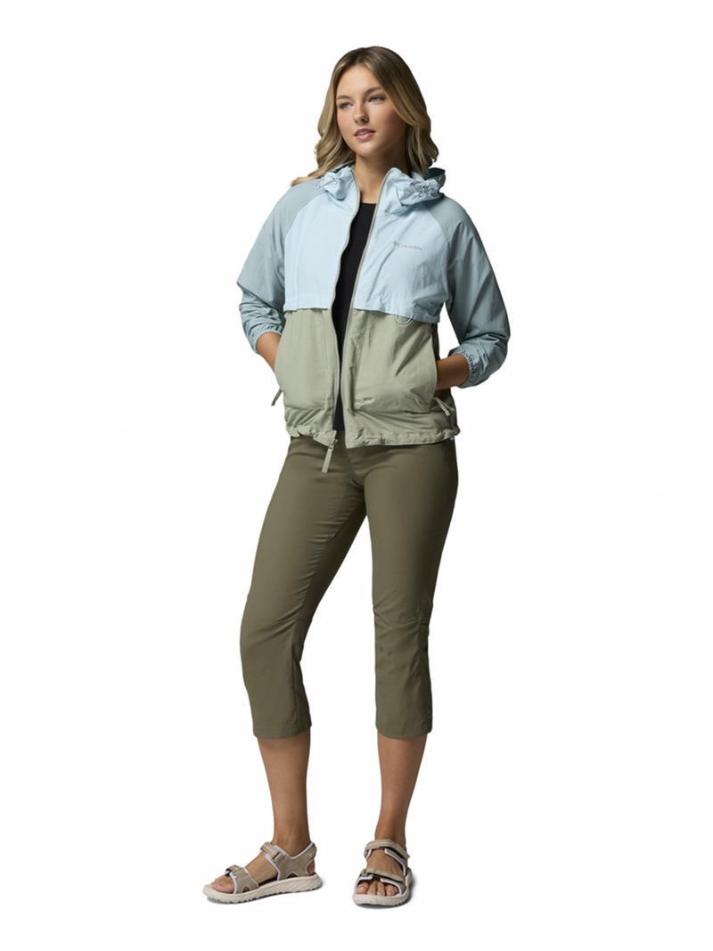 CORTAVIENTO MUJER SPIRE VALLEY WIND BEIGE COLUMBIA - 8