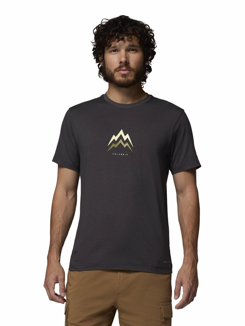 POLERA RECYCLED HOMBRE PARSONS POINT SS NEGRO COLUMBIA - 1