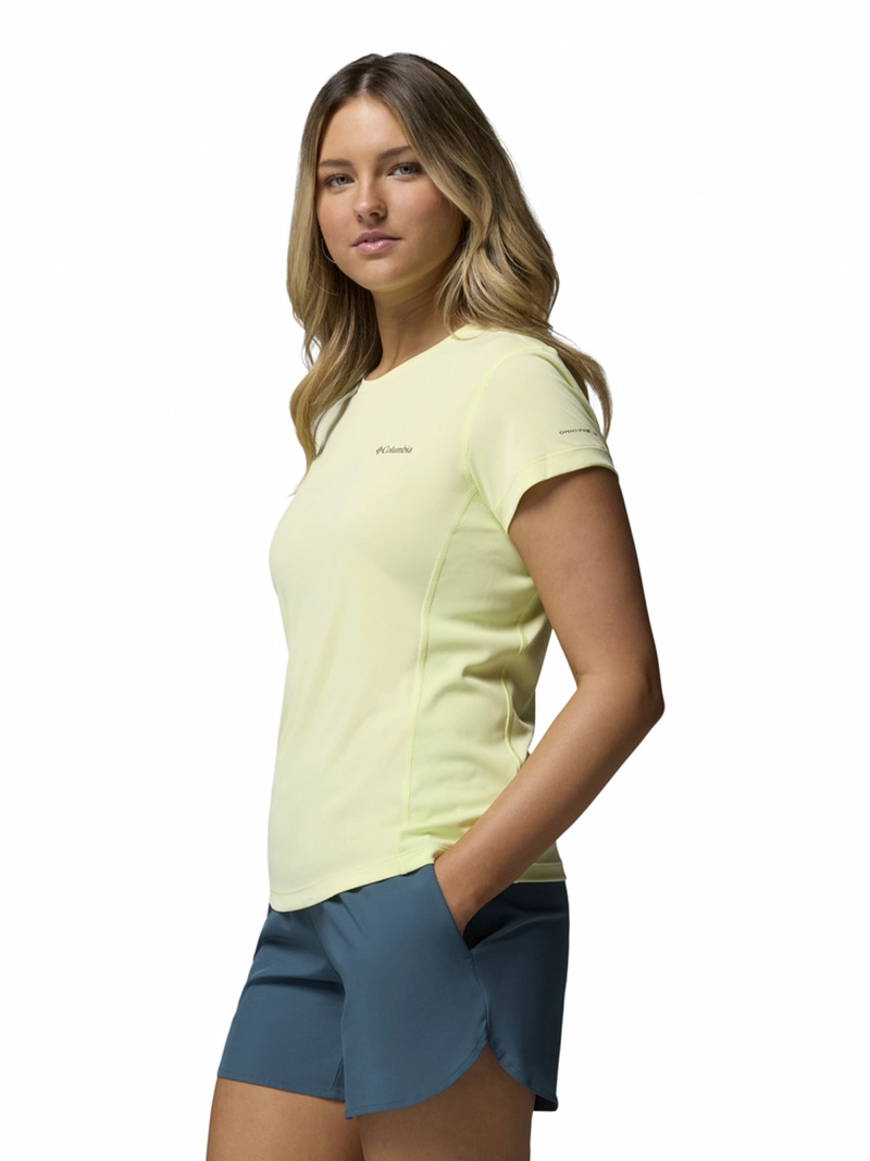 POLERA MUJER ZERO RULES LIGHT SS AMARILLO COLUMBIA - 2
