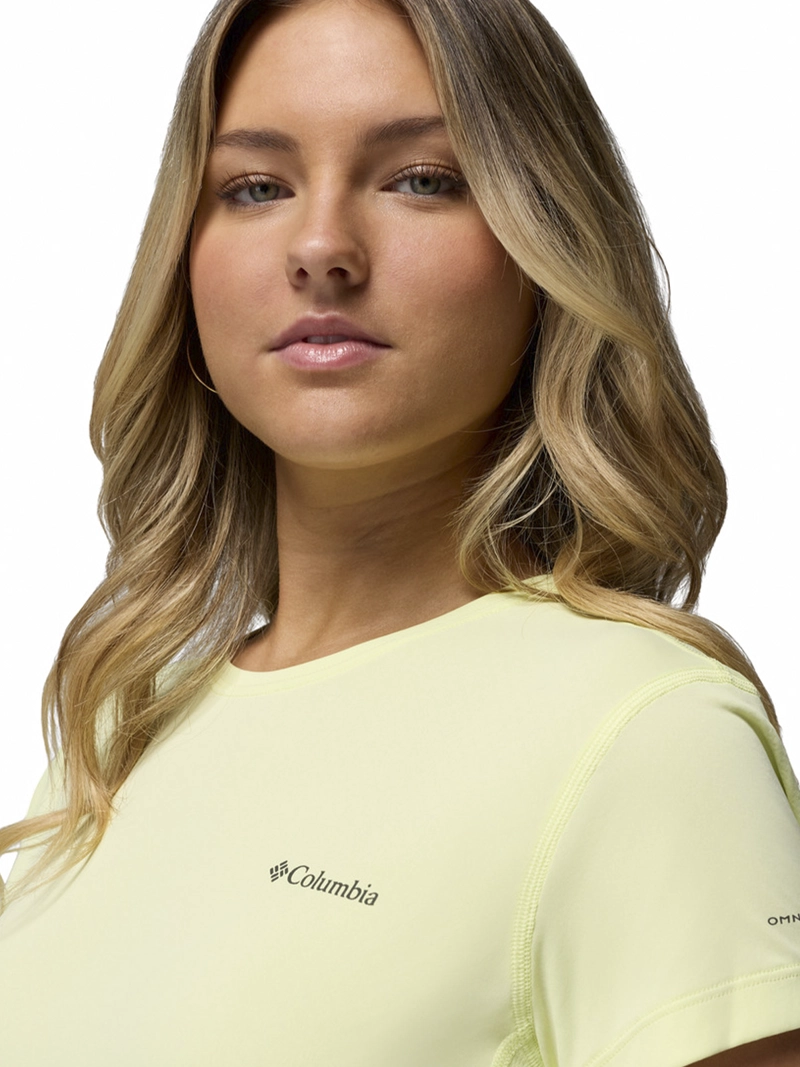 POLERA MUJER ZERO RULES LIGHT SS AMARILLO COLUMBIA - 4