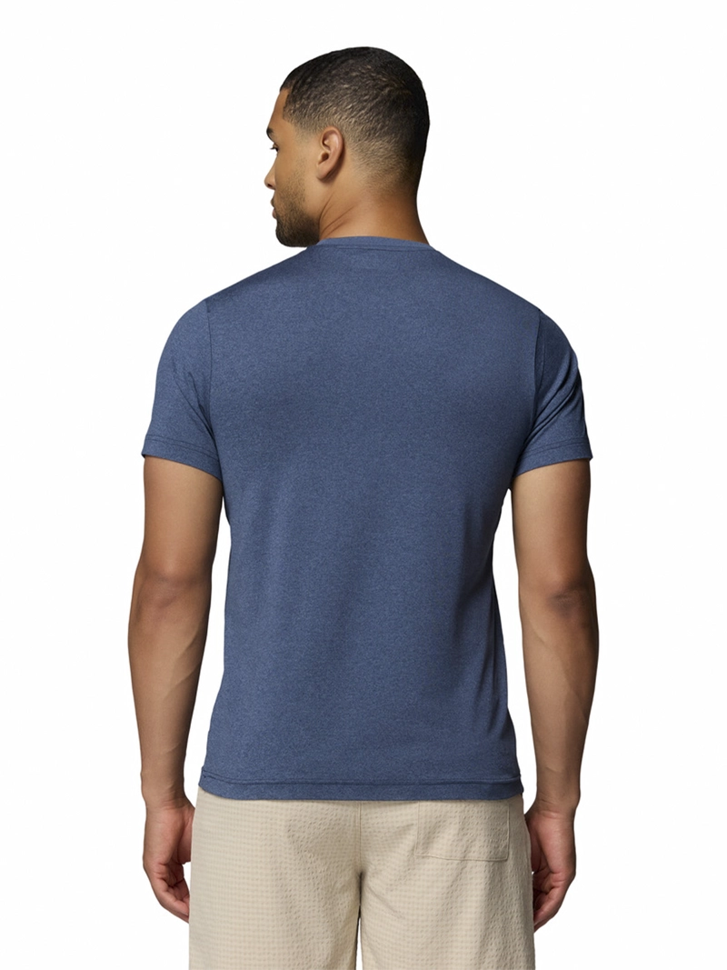 POLERA RECYCLED HOMBRE PARSONS POINT SS AZUL COLUMBIA - 5