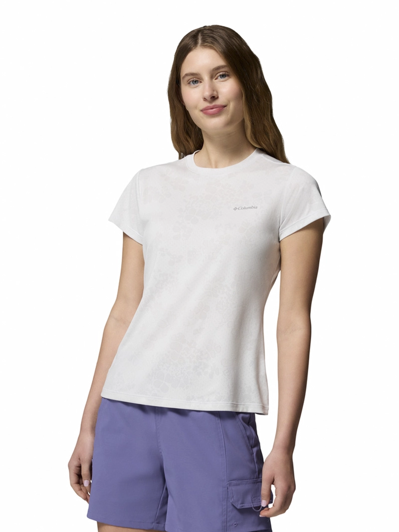 POLERA MUJER BLUEBIRD CANYON II BLANCO COLUMBIA - 1