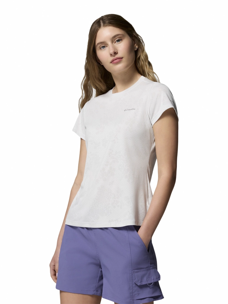POLERA MUJER BLUEBIRD CANYON II BLANCO COLUMBIA - 2