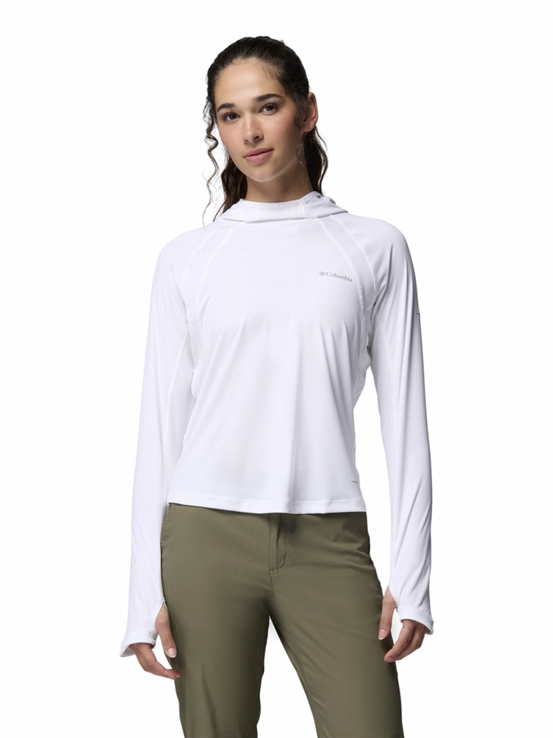 POLERA MANGA LARGA MUJER STEALTH SPRING BLANCO COLUMBIA - 1