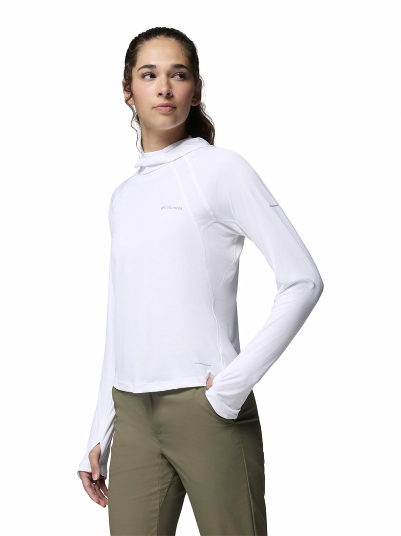 POLERA MANGA LARGA MUJER STEALTH SPRING BLANCO COLUMBIA - 2