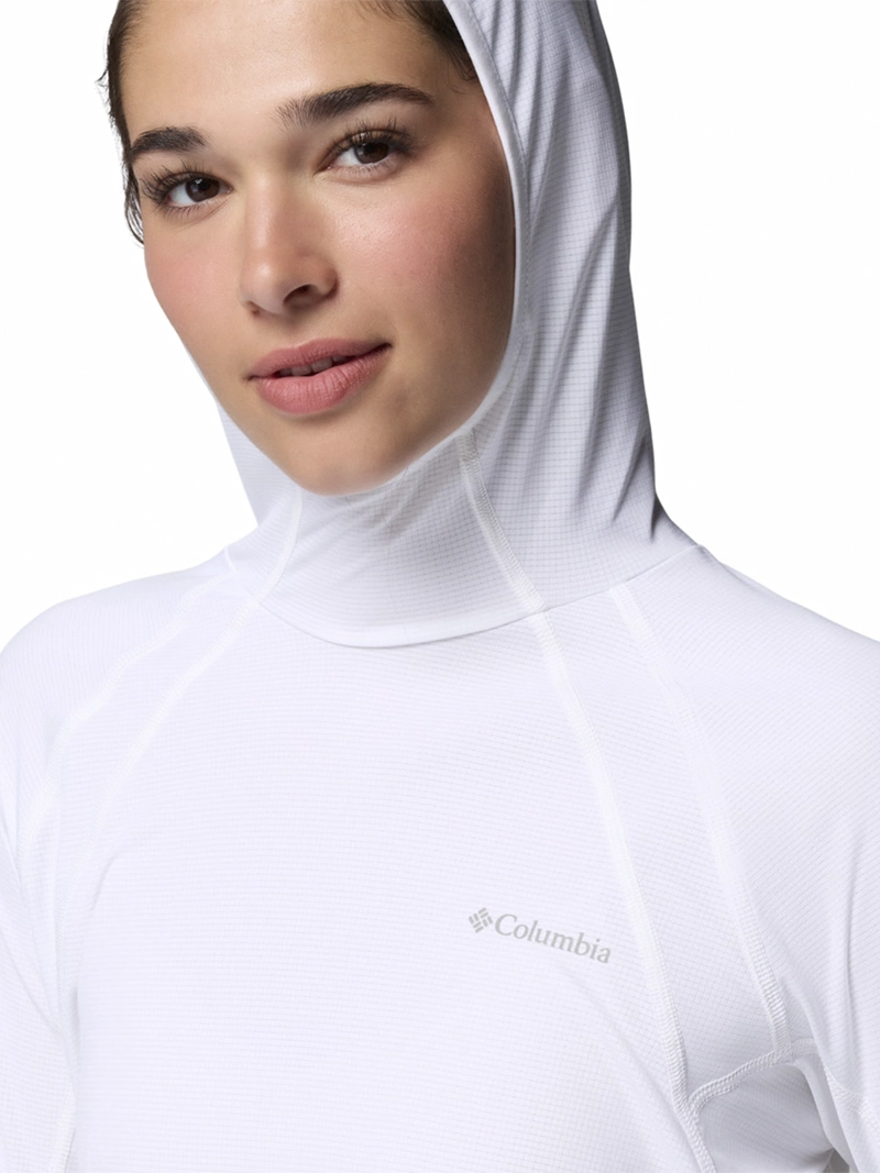 POLERA MANGA LARGA MUJER STEALTH SPRING BLANCO COLUMBIA - 4
