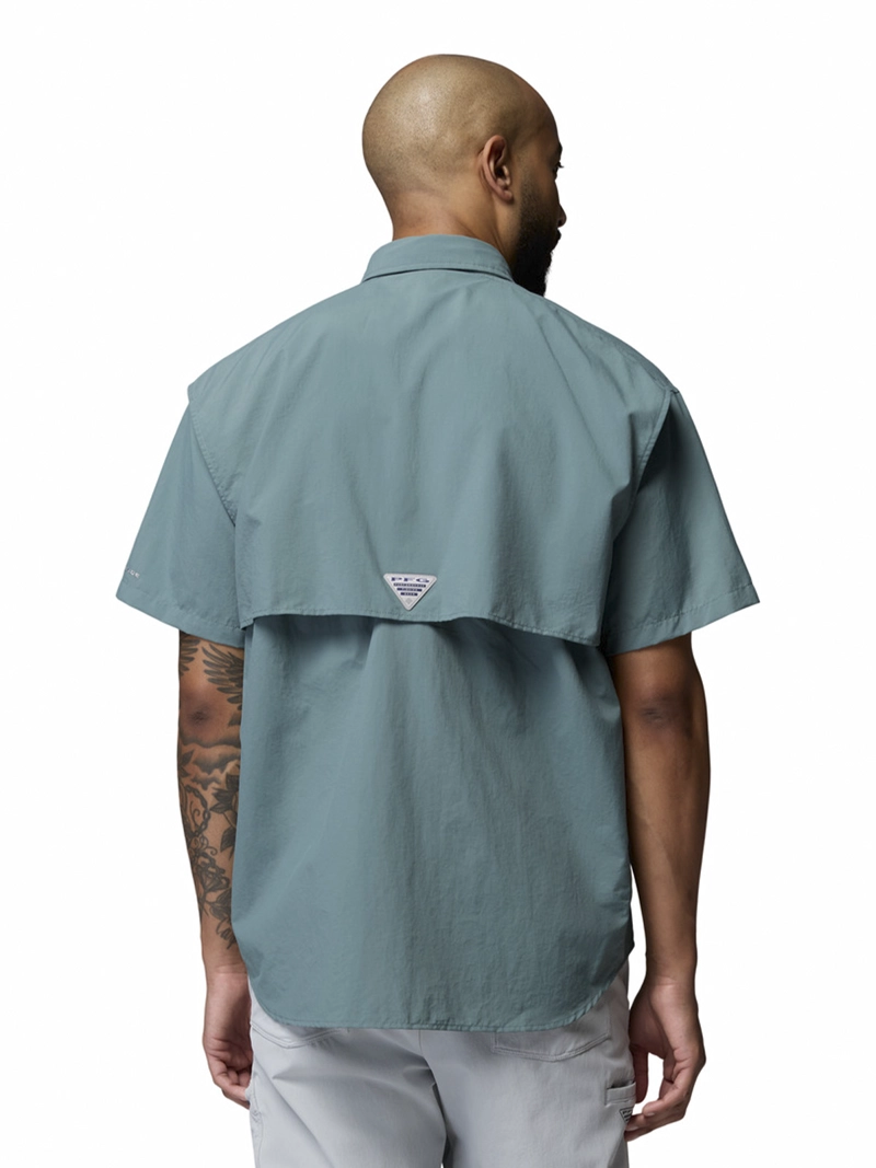 CAMISA HOMBRE BAHAMA II S/S SHIRT AZUL COLUMBIA - 6