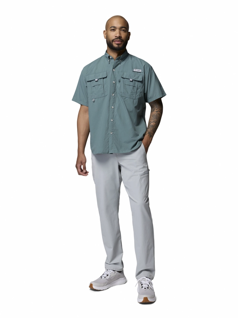 CAMISA HOMBRE BAHAMA II S/S SHIRT AZUL COLUMBIA - 7