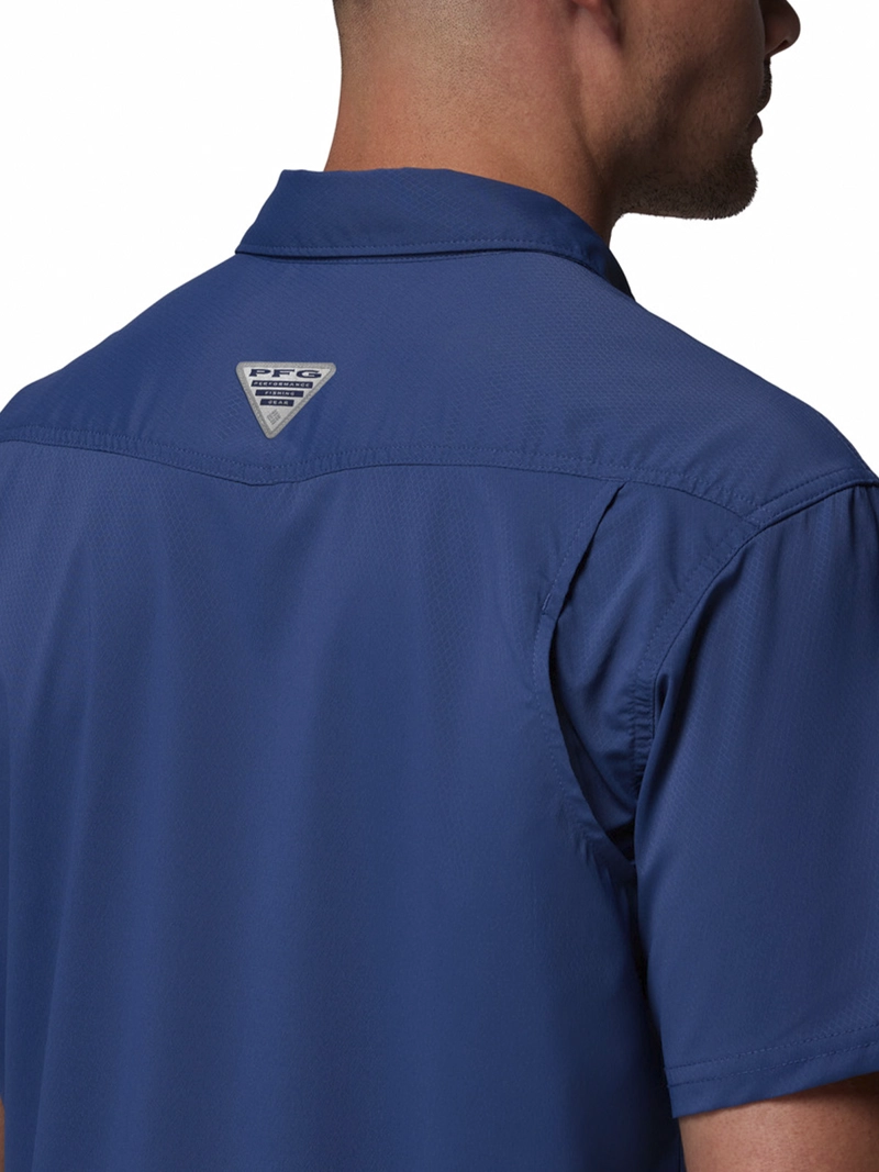 CAMISA HOMBRE SKIFF GUIDE II SHORT AZUL COLUMBIA - 7