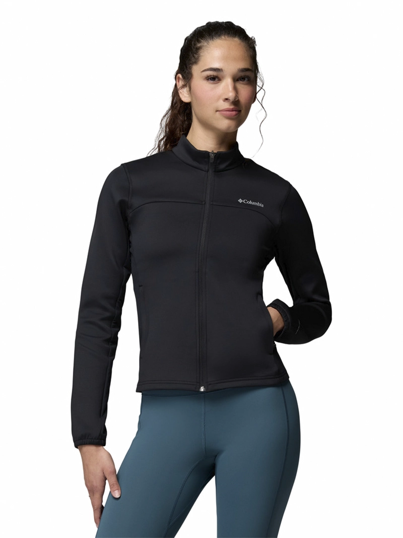 SOFTSHELL MUJER SLOAN CREST SPACER NEGRO COLUMBIA - 1