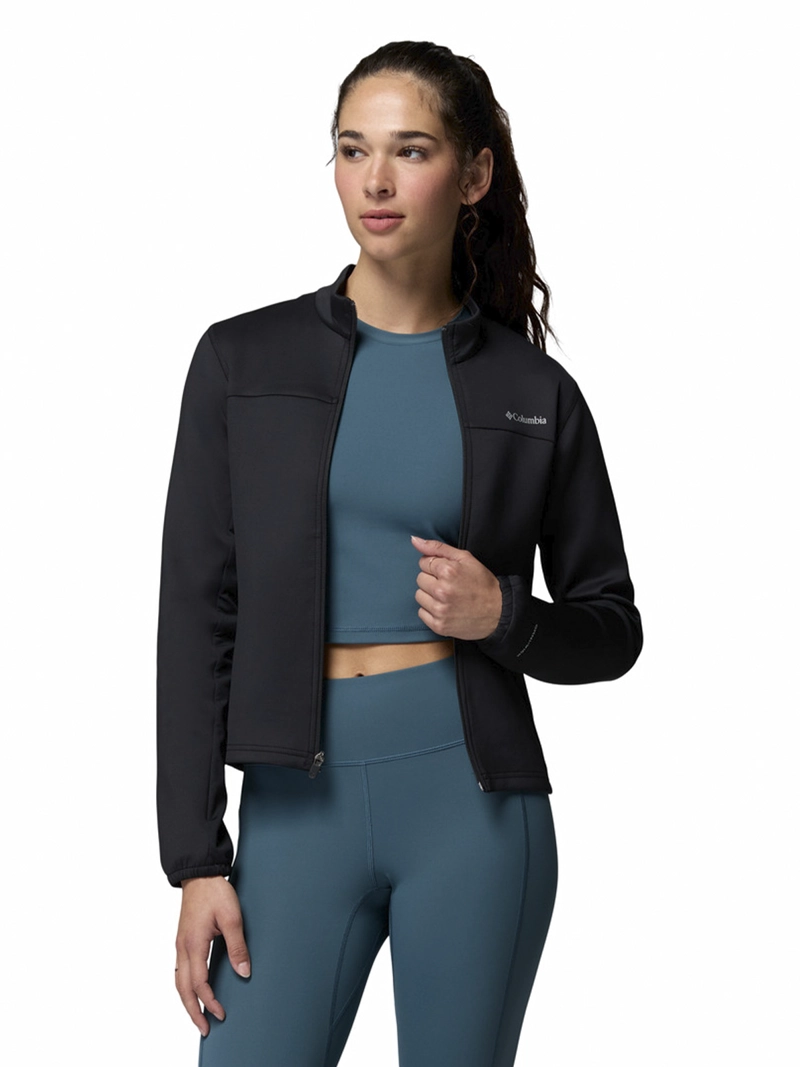 SOFTSHELL MUJER SLOAN CREST SPACER NEGRO COLUMBIA - 4