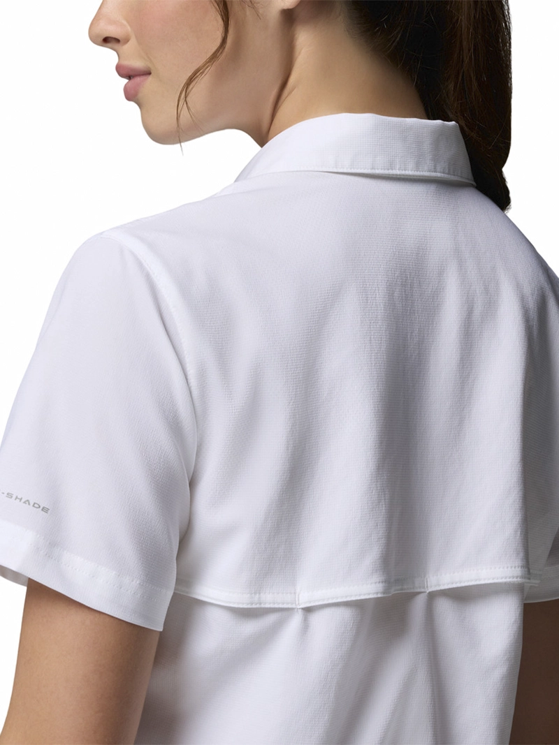 BLUSA RECYCLED MUJER SILVER RID UTILITY BLANCO COLUMBIA - 5