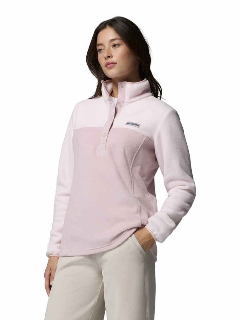 POLAR MUJER BENTON SPRINGS 1/2 ROSADO COLUMBIA - 1