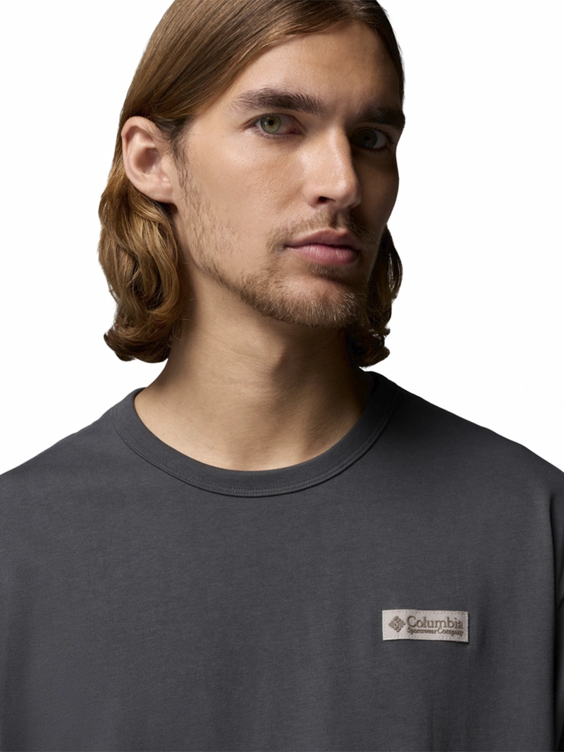 POLERA HOMBRE HEAVYWEIGHT ICONIC GRIS COLUMBIA - 2