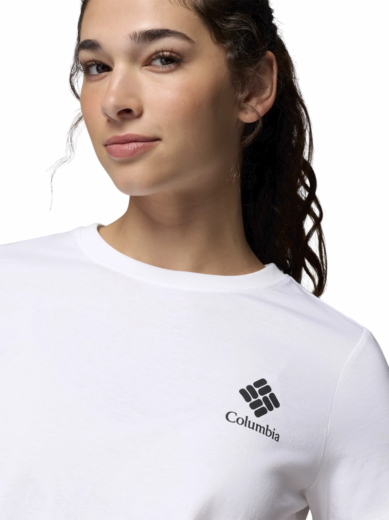 POLERA MUJER ROLLING BEND GRAPHIC BLANCO COLUMBIA - 4
