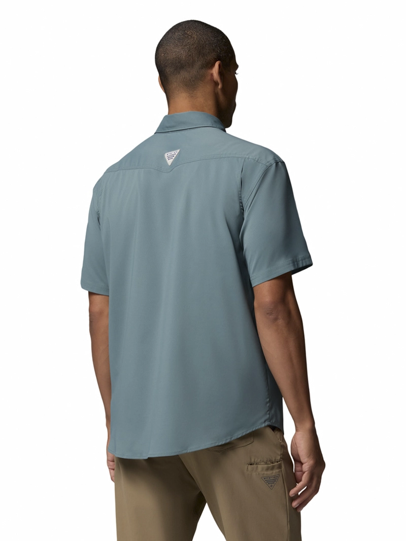 CAMISA HOMBRE SKIFF GUIDE II SHORT GRIS COLUMBIA - 7