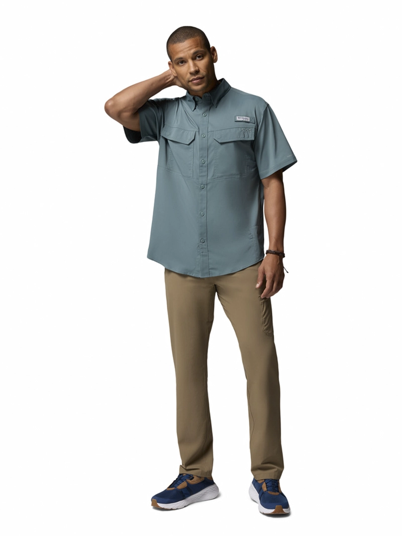 CAMISA HOMBRE SKIFF GUIDE II SHORT GRIS COLUMBIA - 8
