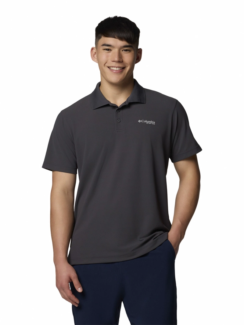 POLERA HOMBRE FREEZER POLO GRIS OSCURO COLUMBIA - 1