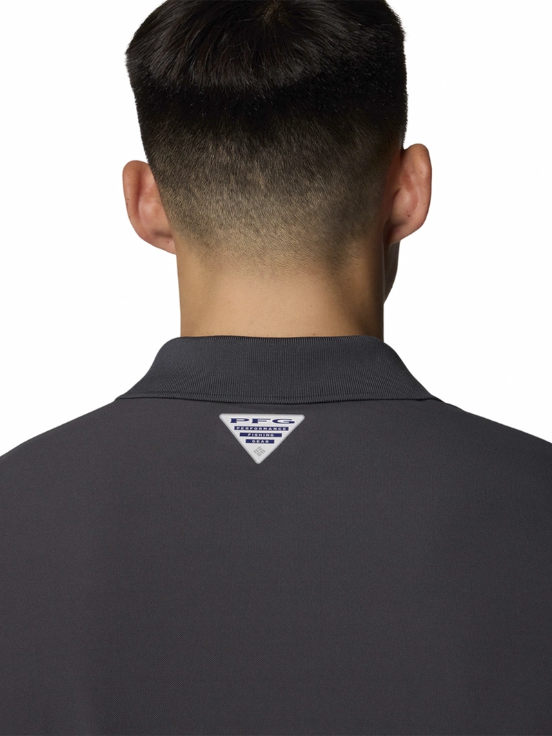 POLERA HOMBRE FREEZER POLO GRIS OSCURO COLUMBIA - 5