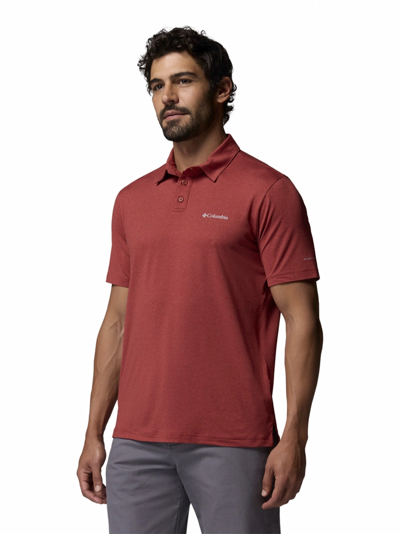 POLERA RECYCLED HOMBRE PARSONS POINT POLO ROJO COLUMBIA - 2