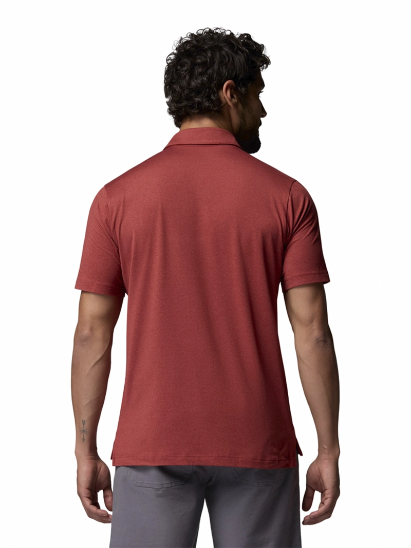 POLERA RECYCLED HOMBRE PARSONS POINT POLO ROJO COLUMBIA - 5