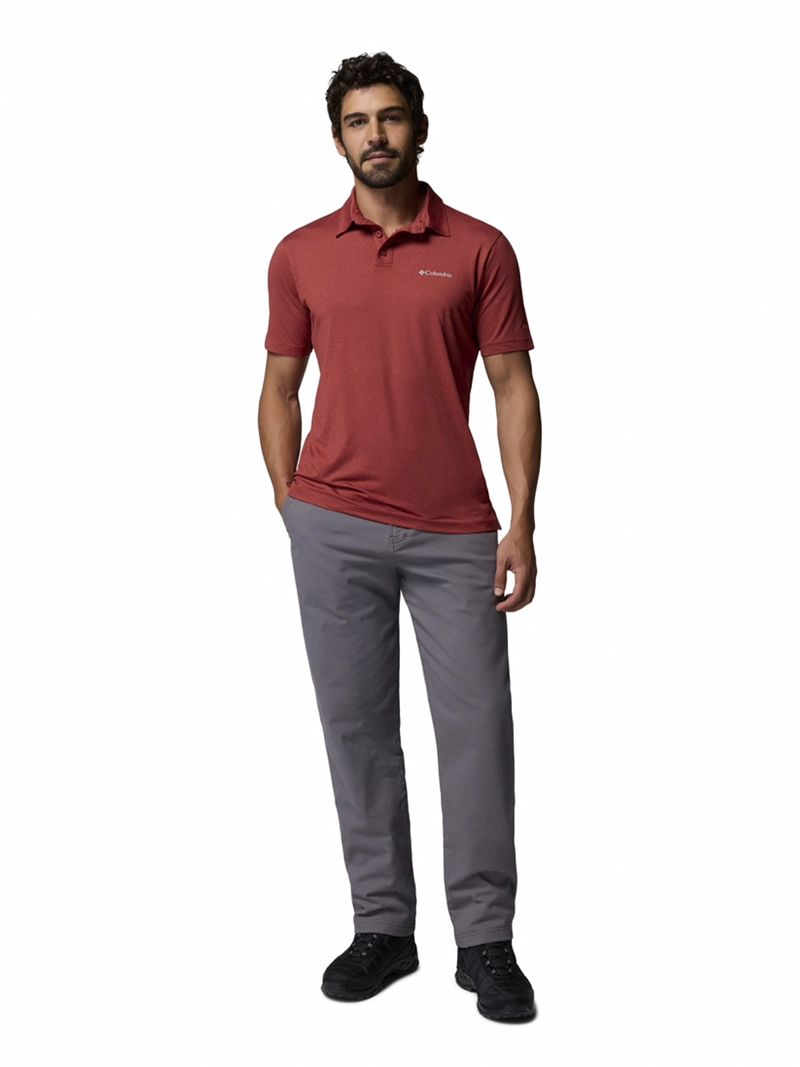 POLERA RECYCLED HOMBRE PARSONS POINT POLO ROJO COLUMBIA - 6