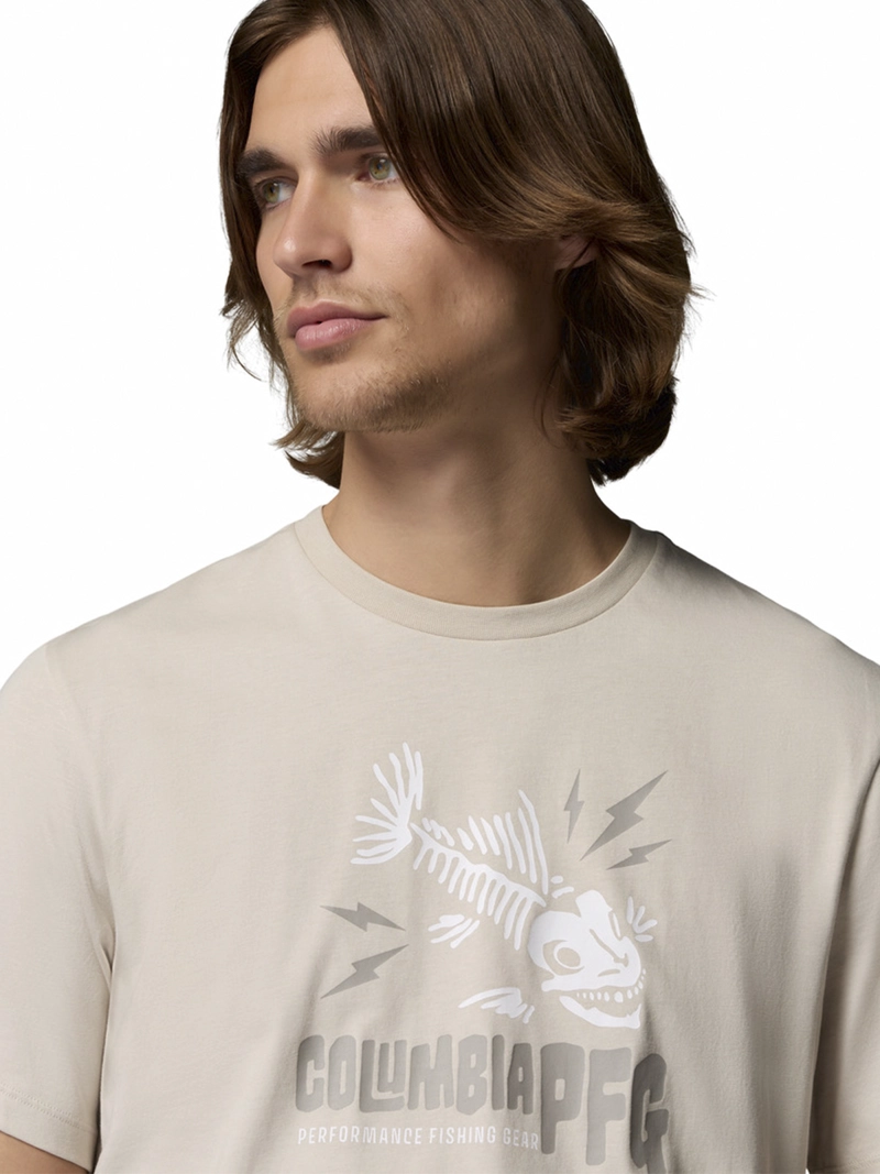 POLERA HOMBRE PFG SHIELD SS GRIS COLUMBIA - 4