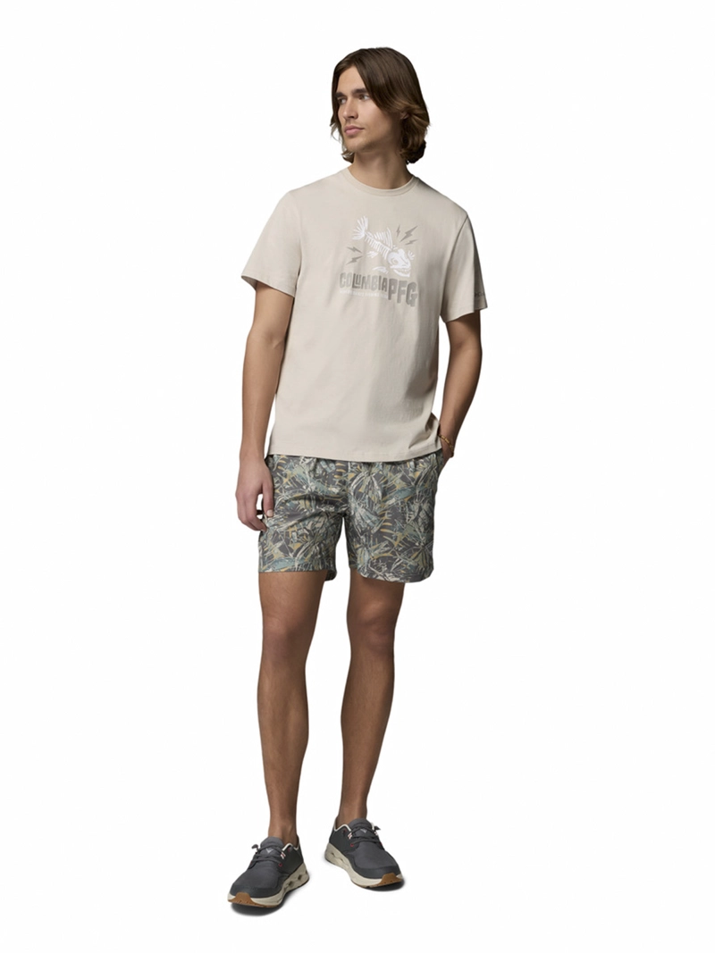 POLERA HOMBRE PFG SHIELD SS GRIS COLUMBIA - 6