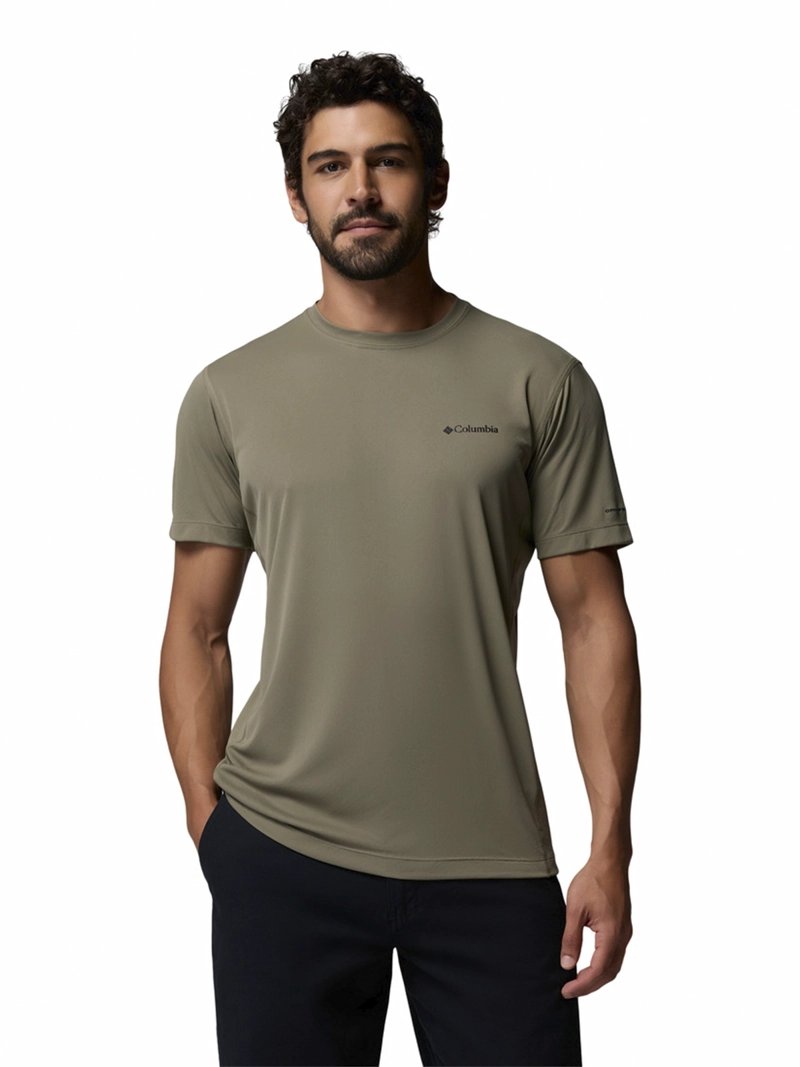 POLERA HOMBRE ZERO RULES LIGHT SS VERDE COLUMBIA - 1