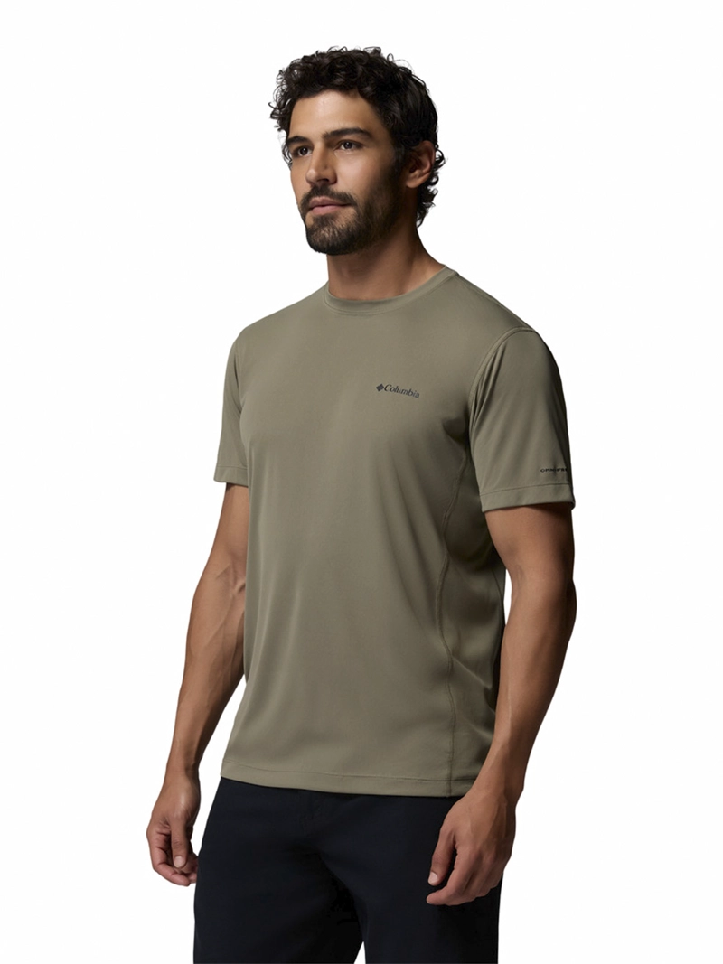 POLERA HOMBRE ZERO RULES LIGHT SS VERDE COLUMBIA - 2