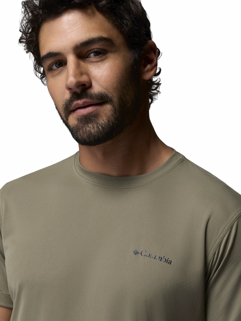 POLERA HOMBRE ZERO RULES LIGHT SS VERDE COLUMBIA - 4