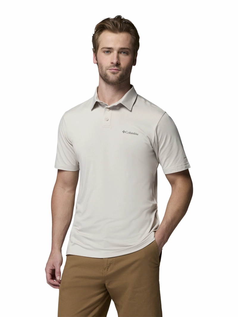 POLERA RECYCLED HOMBRE PARSONS POINT POLO GRIS COLUMBIA - 1