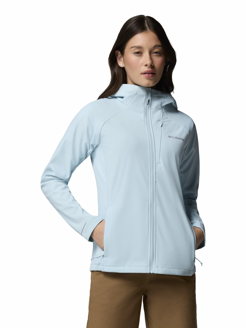 SOFTSHELL MUJER TRAILBORNE SOFTSHELL CELESTE COLUMBIA - 1