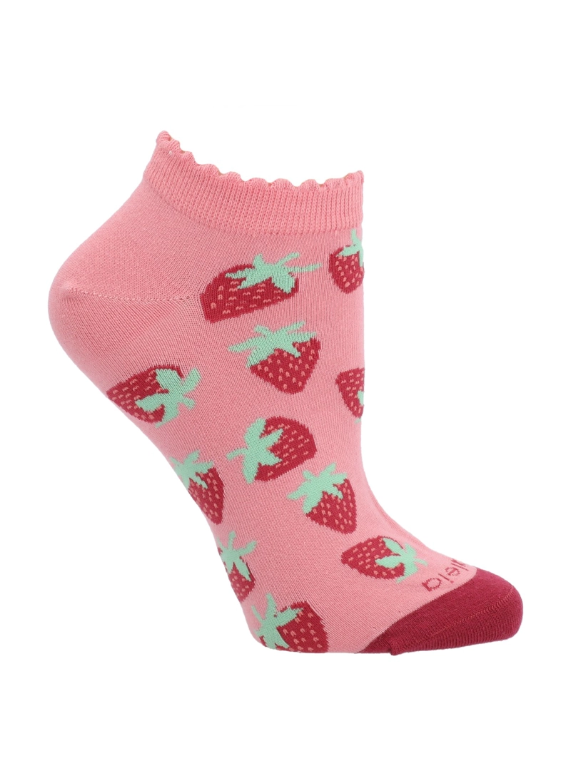 CALCETIN MUJER PED STRAWBERRY ROSADO AZALEIA - 1