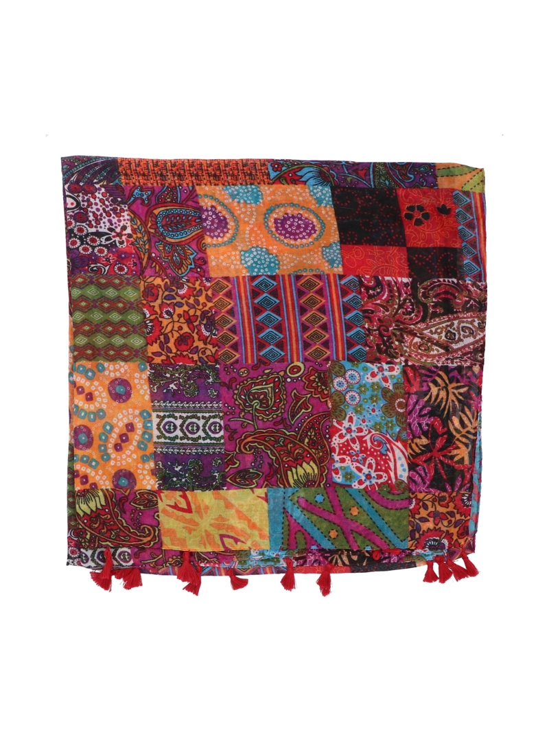 PAÑUELO MUJER SQUARE SCARF ROJO AZALEIA - 2