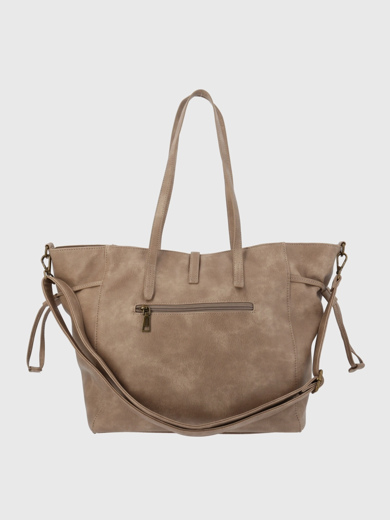 CARTERA MUJER JUSTINA TOTE TAUPE AZALEIA - 3