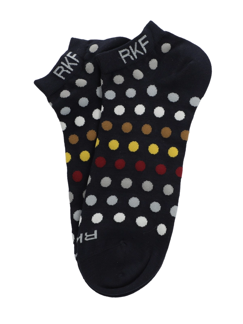 Calcetín Bambú Hombre Ped Dots Azul Rockford - 3