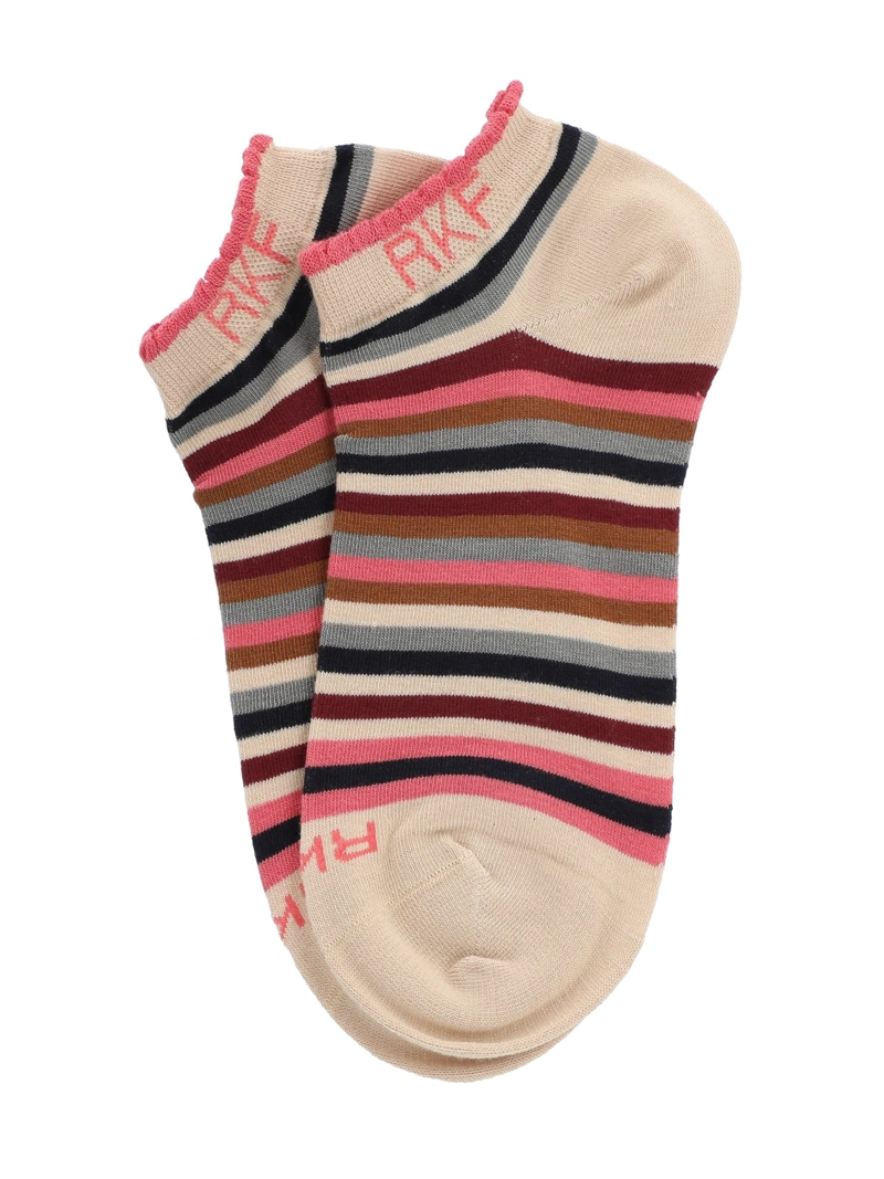Calcetín Bambú Mujer Ped St Stripe Beige Rockford - 3