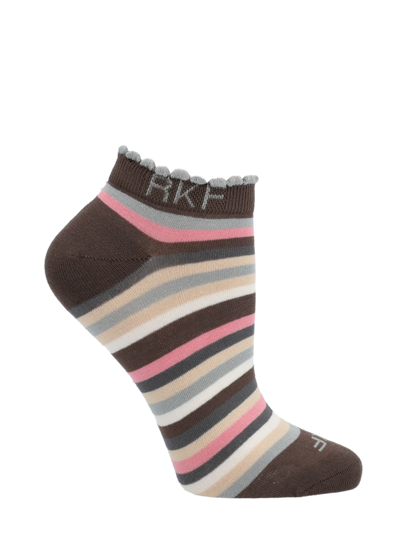 Calcetín Bambú Mujer Ped St Stripe Gris Rockford - 1