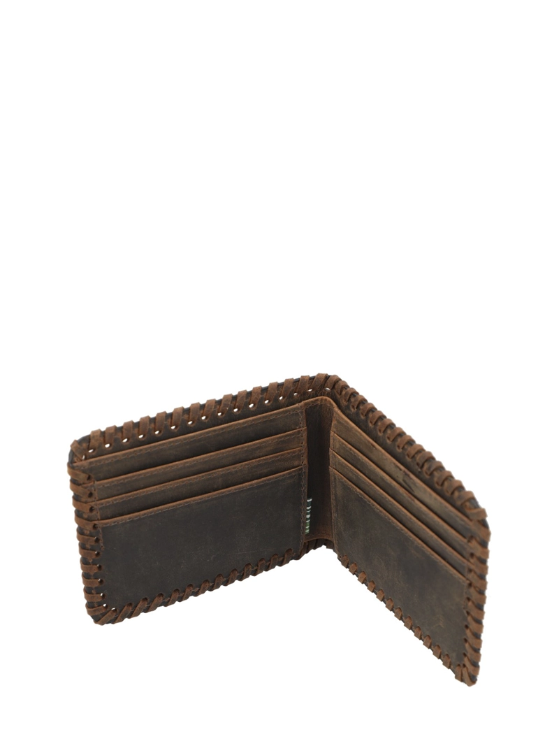 BILLETERA CUERO MUJER SZ HAIR BIFOLD CAFE  ROCKFORD - 3
