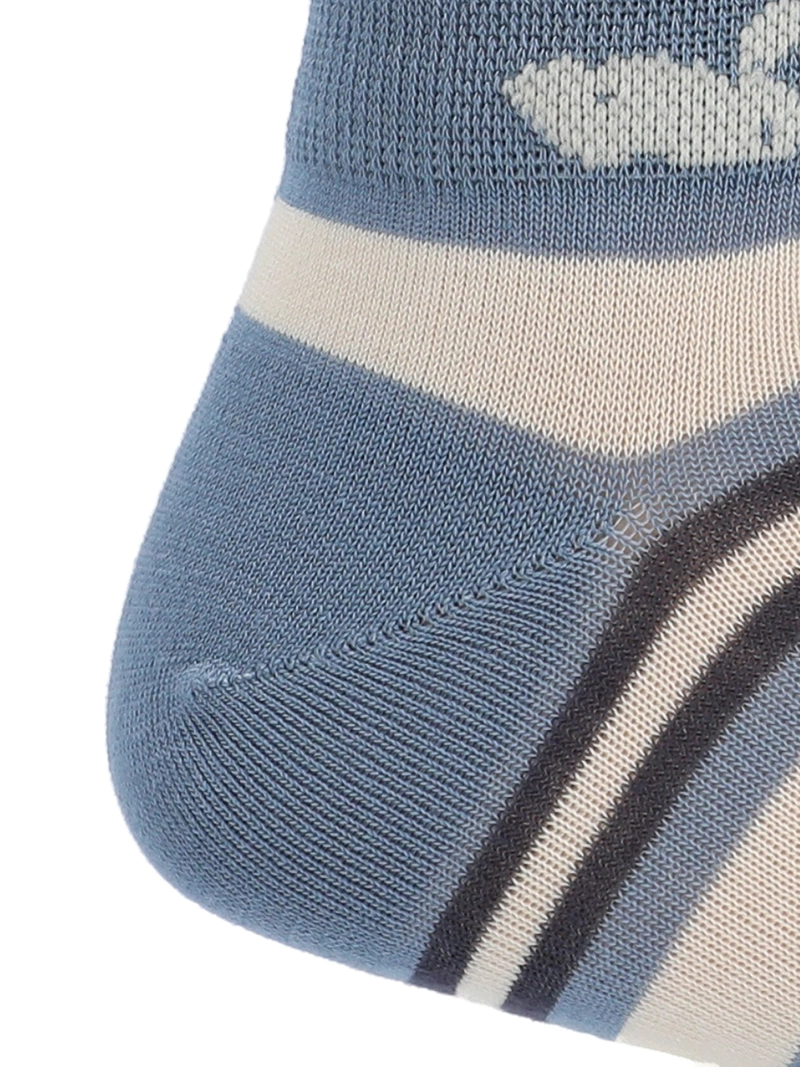 Calcetín Bambú Hombre Ped Stripes Crema Rockford - 2