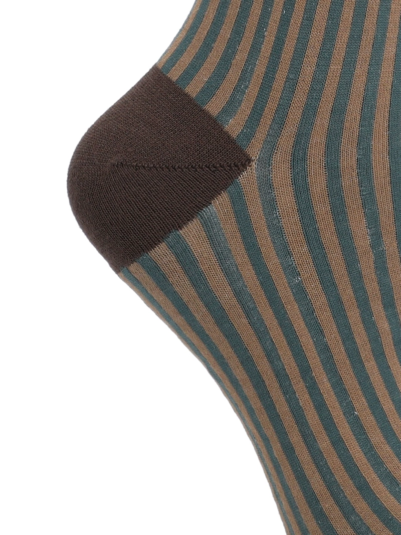 Calcetín Bambú Mujer C Stripes Turquesa Rockford - 2