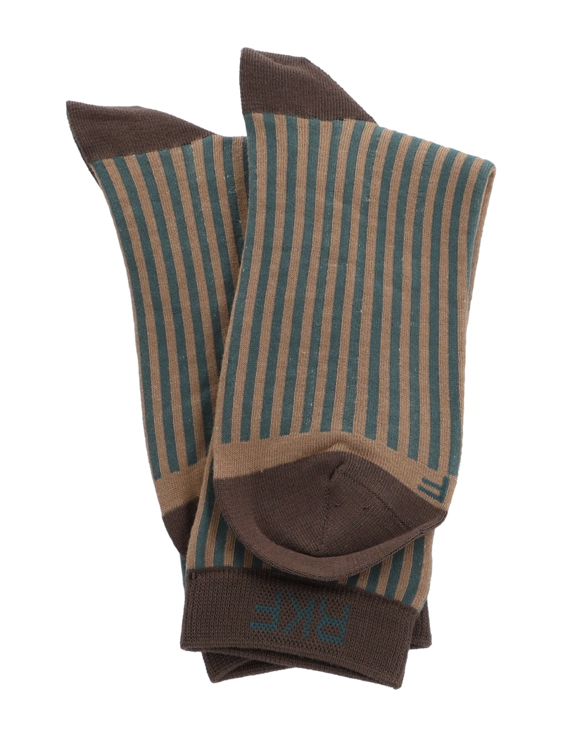 Calcetín Bambú Mujer C Stripes Turquesa Rockford - 3